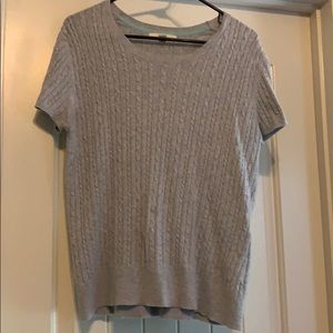 Lightweight cable knit sweater.